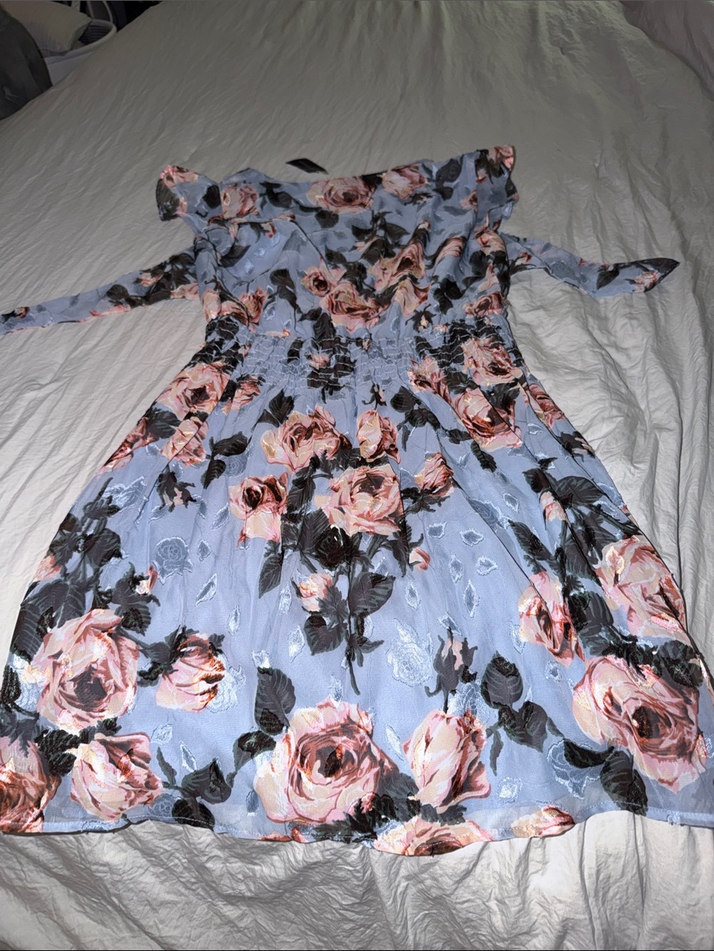 Dress neckline close-up